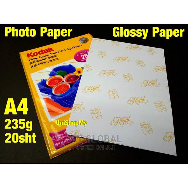 Kodak A4 Glossy Photo Paper 235g (50 Sheets) · Photo 1