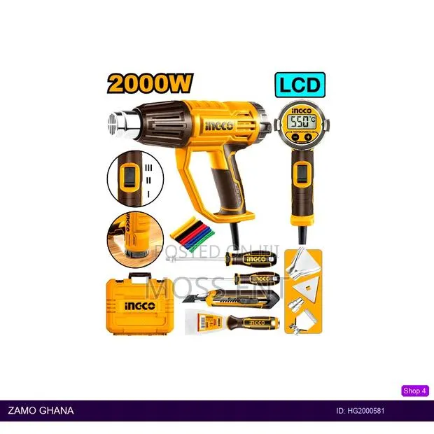Heat Gun Set 2000w - Hg · Photo 1