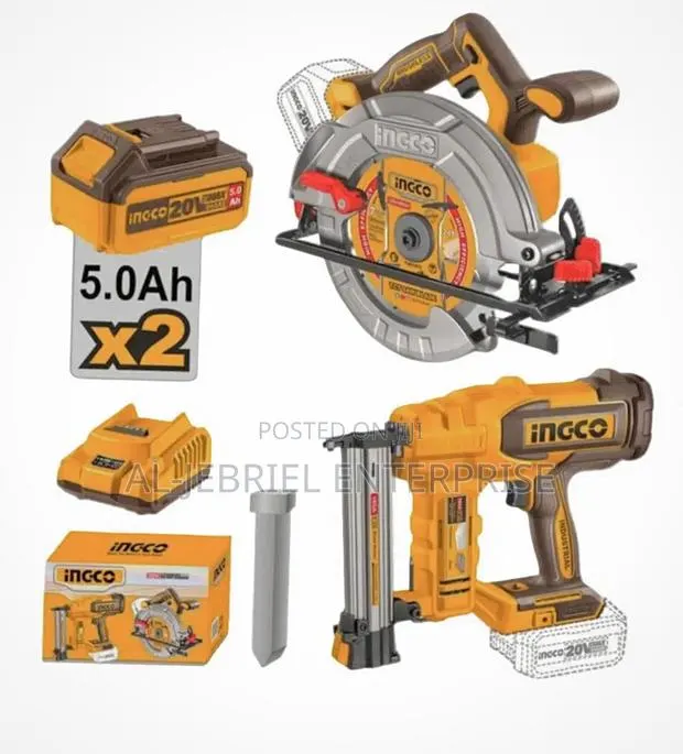 Ingco Cordless 20V Circular Saw + Brad Nailer 35mm · Photo 1