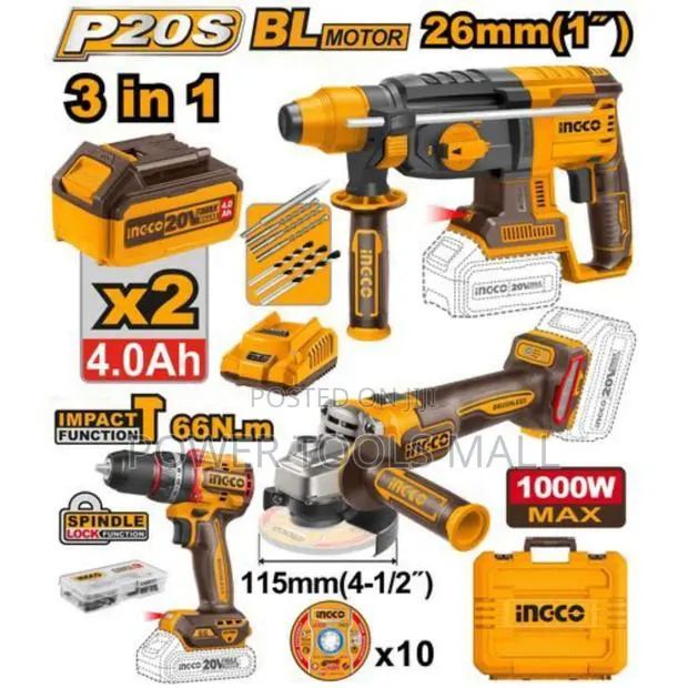 3pcs Cordless Combo Kit · Photo 1