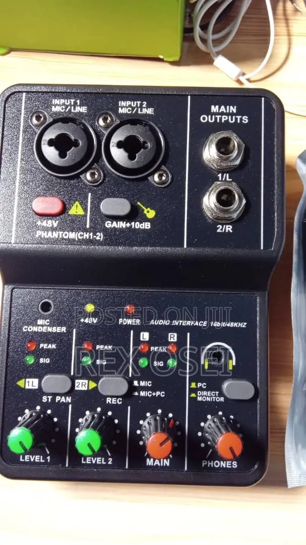 Audio Mixer Console 2 Channel · Photo 1