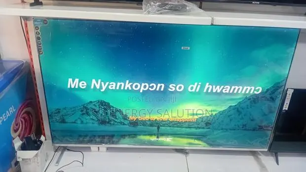 Green 75-Inch TV – Smart Viewing, Stunning Display · Photo 1