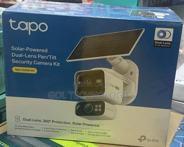 Solar-Powered Dual-Lens Pan/Tilt Security Camera Kit Tapo C645d Kit · Photo 1