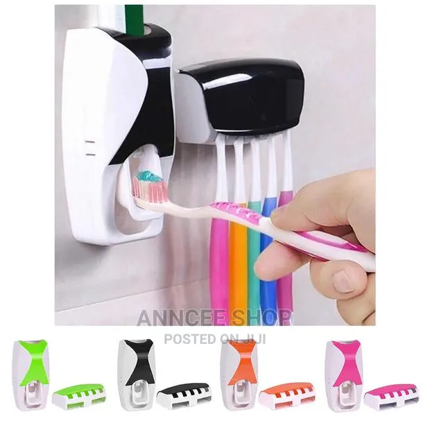 Automatic Toothpaste Dispenser + Toothbrush Holder · Photo 1