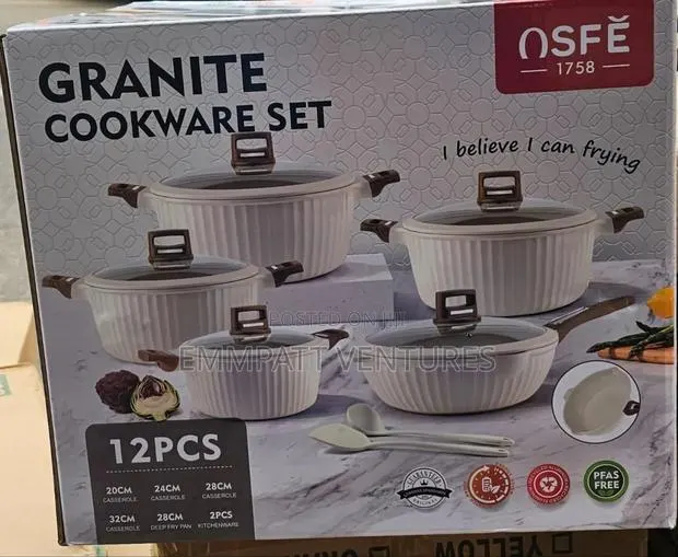 12pcs Granite Cookware Set · Photo 1