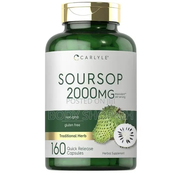 Carlyle Soursop Leaves | 160 Capsules | Traditional Herb | Supplement · Photo 1
