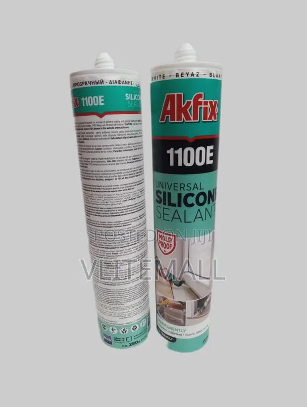 Akfix 1100e Mold Proof Universal Silicon Sealant (Clear) · Photo 1