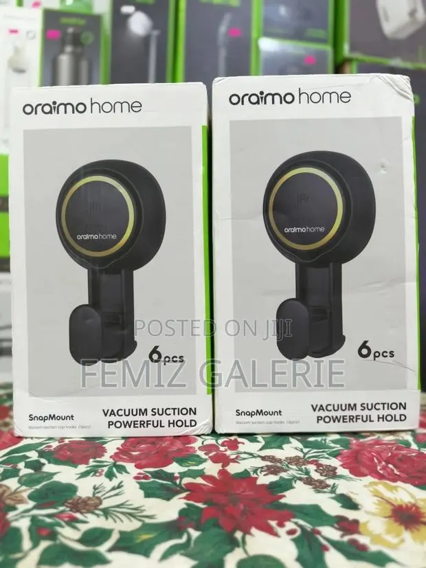 Oraimo SnapMount Easy Install Heavy-Duty Vacuum Suction Cup Hooks-6pcs · Photo 1