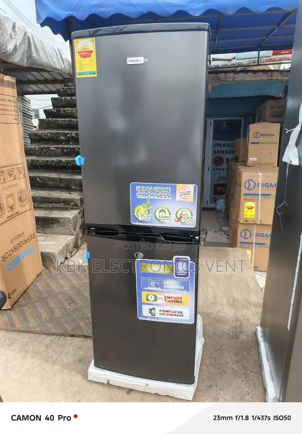 Nasco 142liters Double Door Frjdge Bottom Freezer · Photo 1