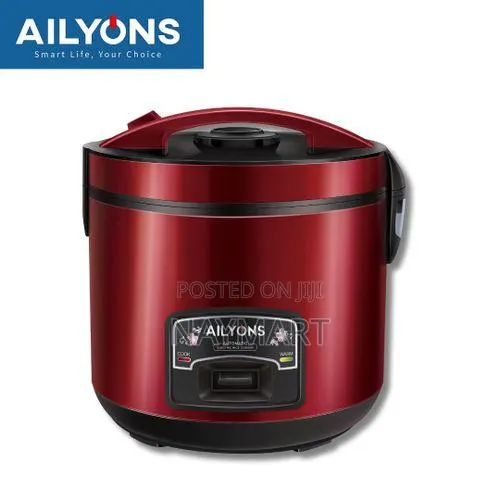 AILYONS RCX-22B02 3 in 1 Electric Deluxe Rice Cooker - 2.2L - Red · Photo 1