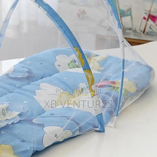 Foldable Baby Bed With Mosquito Net + Pillow Cushion, Travel · Photo 2