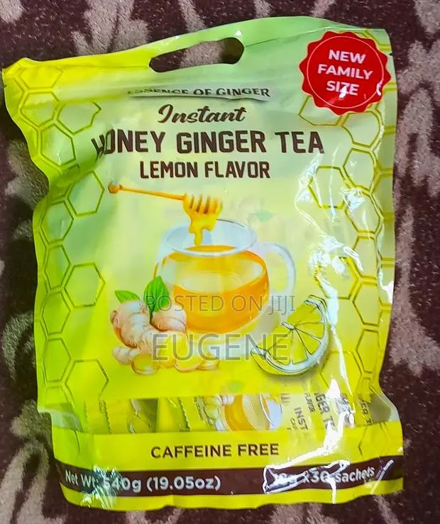 Essence of Ginger Instant Honey Ginger Tea Lemon Flavor Caffeine-Free · Photo 1