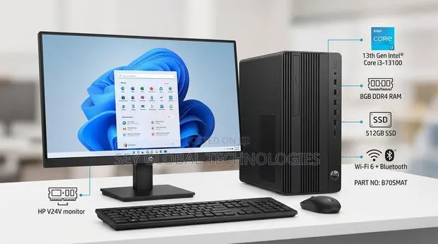 New Desktop Computer HP 290 G9 8GB Intel Core i3 SSD 512GB · Photo 1