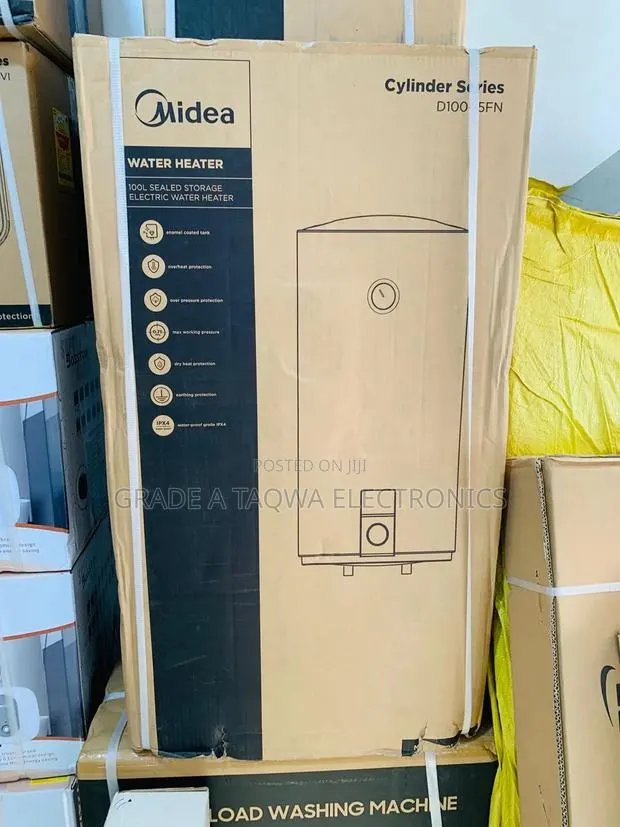 Spacious 100-L Electric Media Water Heater · Photo 1
