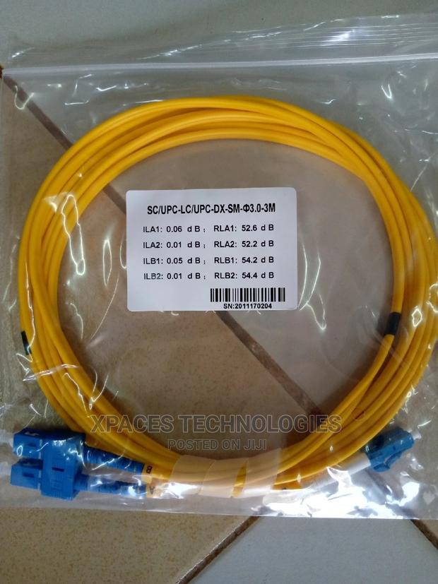 SC-LC Duplex 9/125 Singlemode Fiber Optic Patch Cable 3M · Photo 1