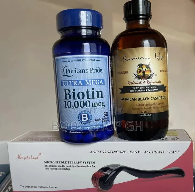 Hair Growth Cimbo Pack (Jbco +Biotin +Derma Roller) · Photo 1