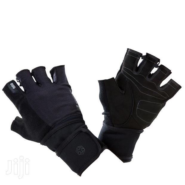 Weight Glove With Double Rip-tab Cuff - Black