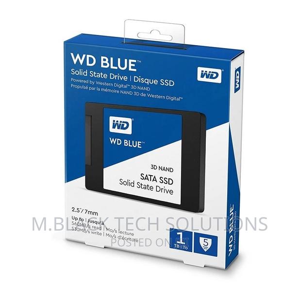 1TB WD Blue Internal PC SSD - SATA III 6 Gb/S, 2.5"/7mm · Photo 1