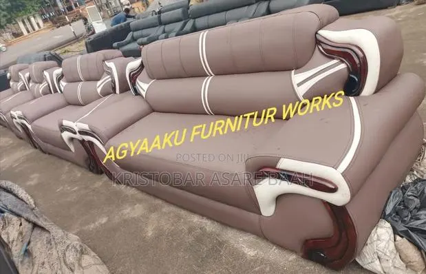 Abb3 Quality Design Leather Sofa Set · Photo 1