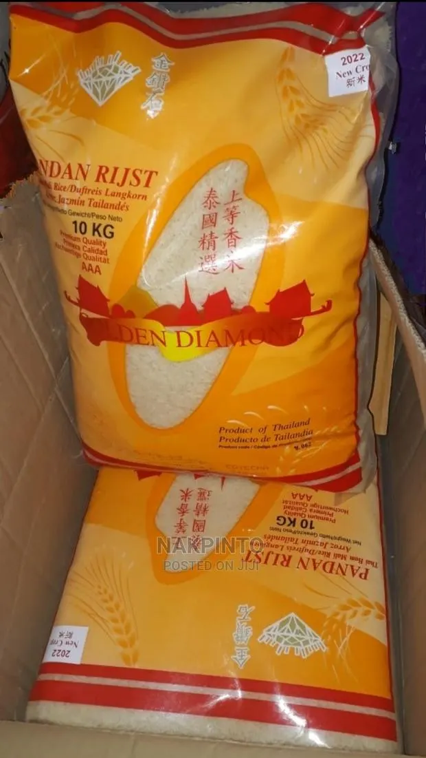 Golden Diamond Pandan Rijst Whole (Thai Hom Mali) AAA 10kg · Photo 1