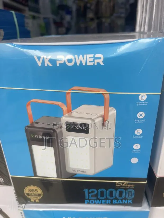 VK Power Slice 120,000mAh Power Bank | LED Light | 365-Day Warranty · Photo 2