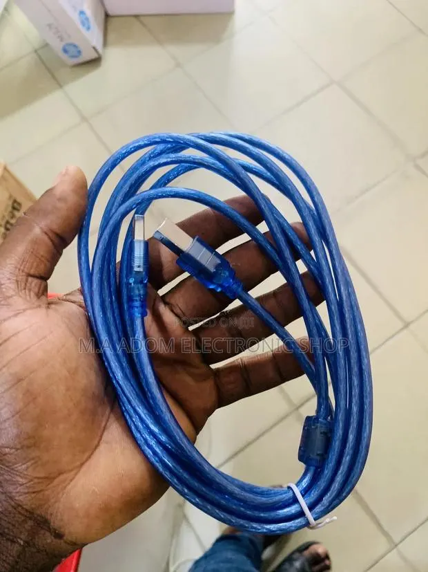 Blue Colour Printer Cable · Photo 1