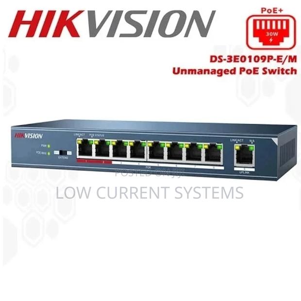 Hikvision Switch Poe 8 Ports Managed Fast Ethernet 1uplink · Photo 1