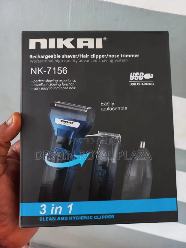 Nikai Shaver, Hair Clipper and Nose Trimmer (3 in 1 ) · Photo 1