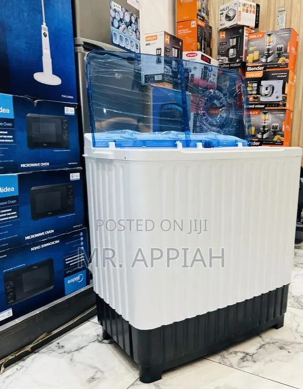 Check Out Nasco 8kg Spin Dry Washing Machine(White)Transparent Lid · Photo 1