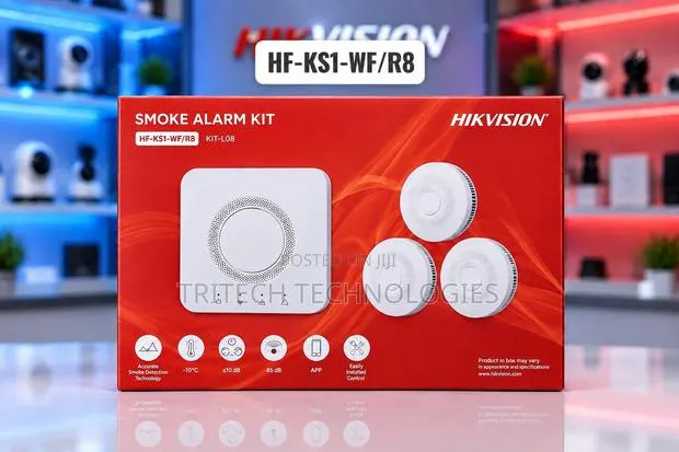HIKVISION HF-KS1-WFWireless Gateway & Smoke Alarm Kit · Photo 1