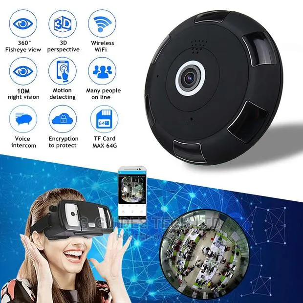 V380 Panoramic Wi-Fi Camera 360 Degree 2mp · Photo 1