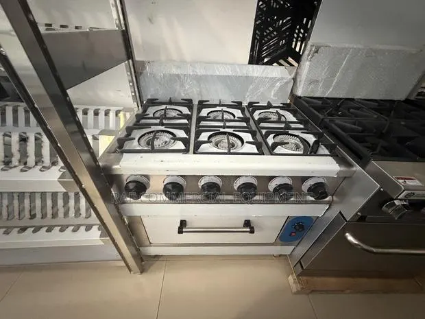 Stainless Steel 6 Burner Gas Stove With Oven · Photo 1