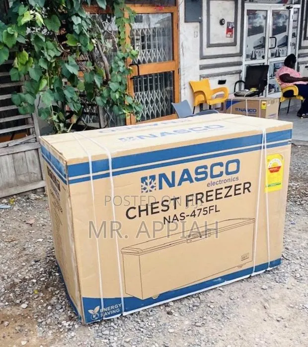 High Efficient Nasco 400L 2 Door Chest Freezer(NAS-475FL)Black · Photo 1