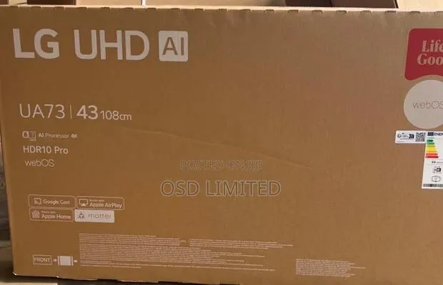 Crystal Clear Entertainment Lg 43" Ua73 Tv · Photo 1