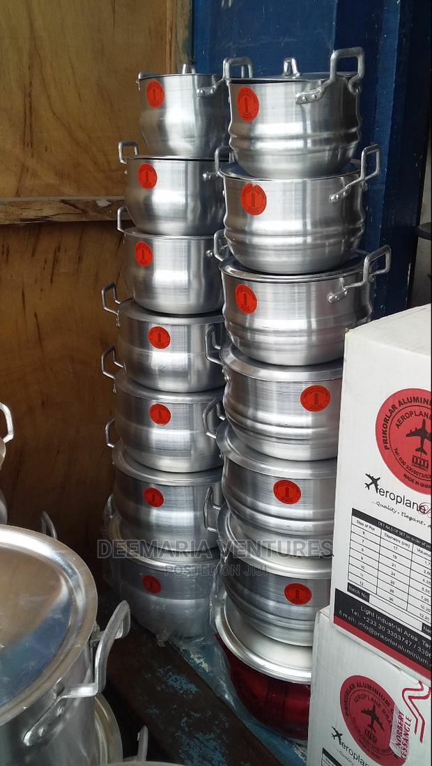 Original Locally Made 7 Set Aluminum Cooking Pots for Sale