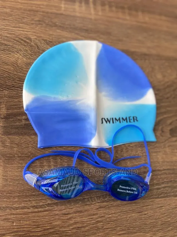 Swimming Goggles and Head Cover for Kids · Photo 1