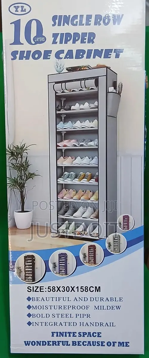10 Layers Single Row Shoe Cabinet · Photo 1
