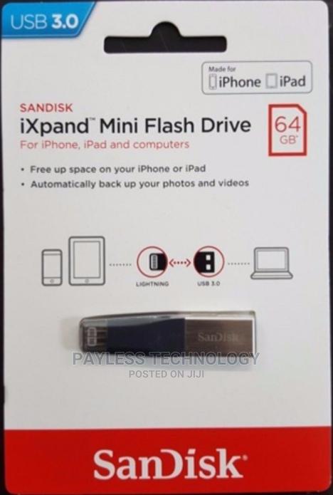 Sandisk 64gb Ixpand Flash Mini Pendrive · Photo 1