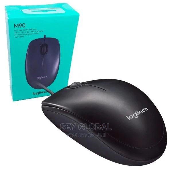 Logitech Mouse Wired USB M90 Black · Photo 1