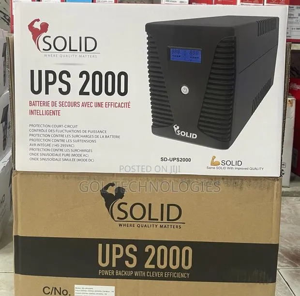 Solid Ups 2000va With Inbuilt Avr Power Supply Backup · Photo 1