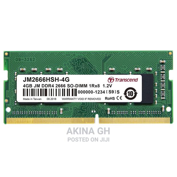 TRANSCEND 4GB DDR4 2666mhz SO-DIMM Memory Module for Laptop · Photo 1