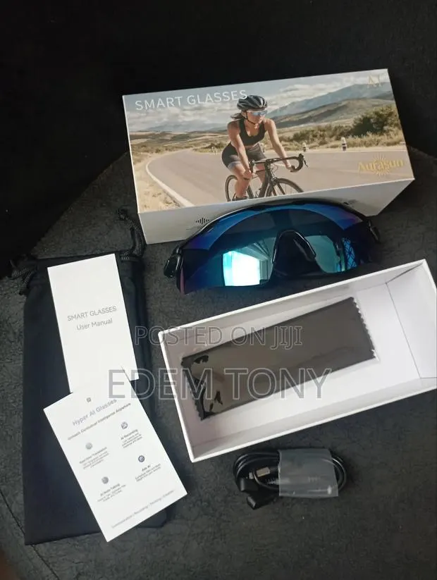 AuraSun AI Smart Cycling Glasses Set