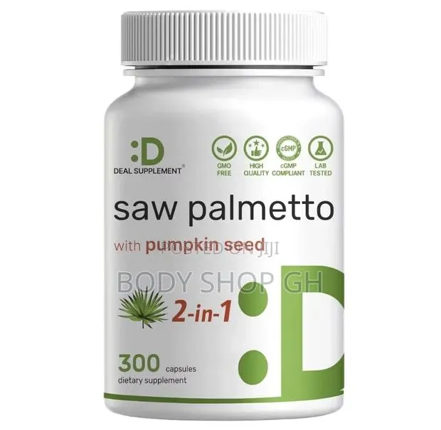 Saw Palmetto + Pumpkin Seed DHT Blocker for Prostate Health and Hair · Photo 1