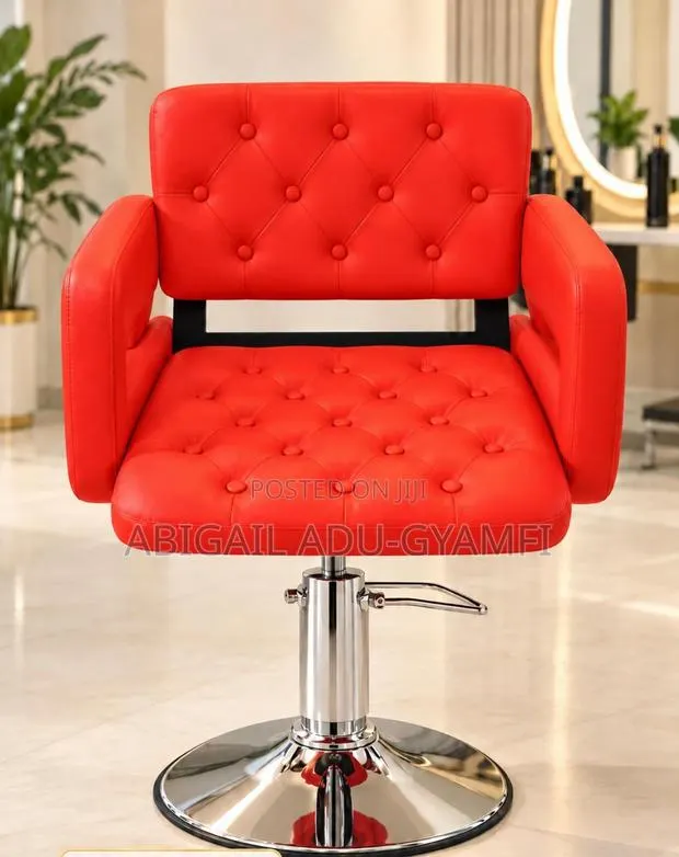 Red Faux Leather (Saloon/Barbering Chair ) · Photo 1