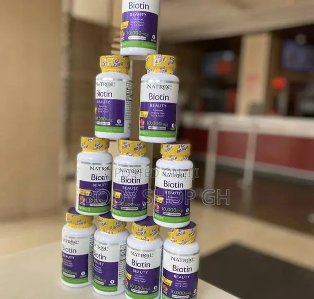 Natrol Biotin Supplements for Hair Beard Growth-10,000mcg · Photo 1