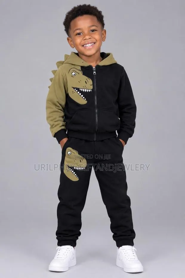 Dinosaur Design Tracksuit for Kids