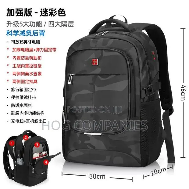 Fashionable School Bags Laptop Travel Backpack- Fast Delivery in 2hrs · Photo 1