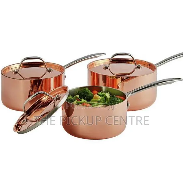Home 3 Piece Copper Triply Pan Set · Photo 1