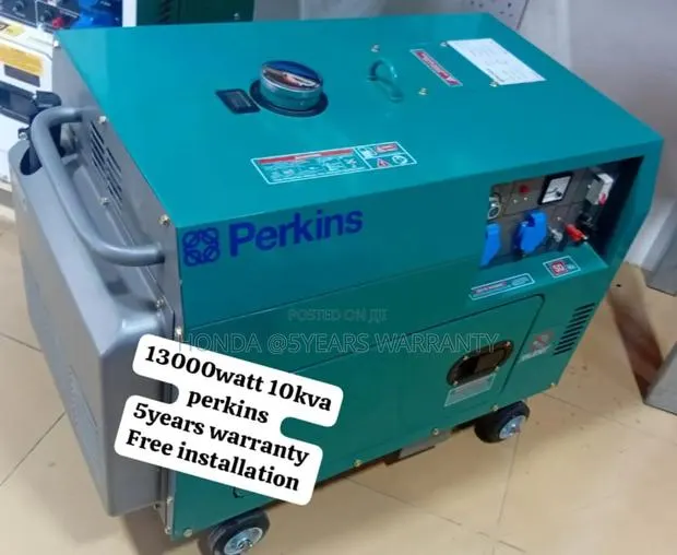 Test Perkins Generator 10kva 13000wax Diesel 10kva Silent · Photo 1