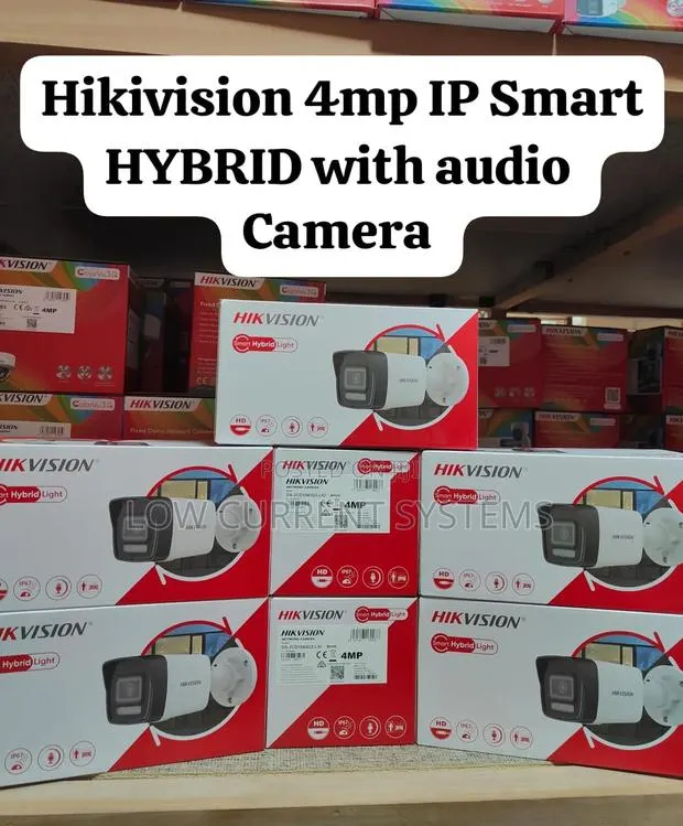 Hikivision 4mp Hybrid Camera Ip With Audio Cctv Ds-2cd1043g2-li Bullet · Photo 1